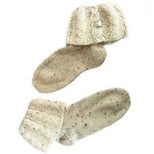 Chunky Knitted Socks Neutral